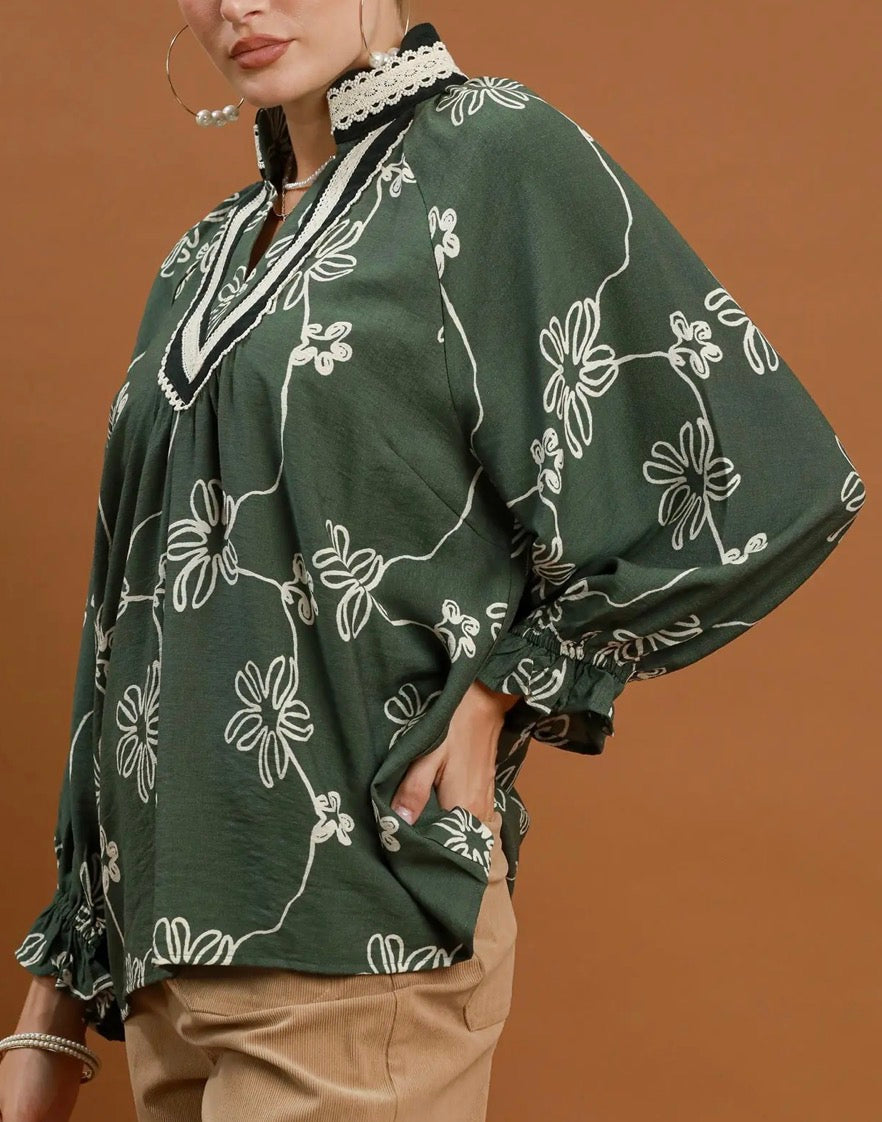 SADIE FLORAL TOP