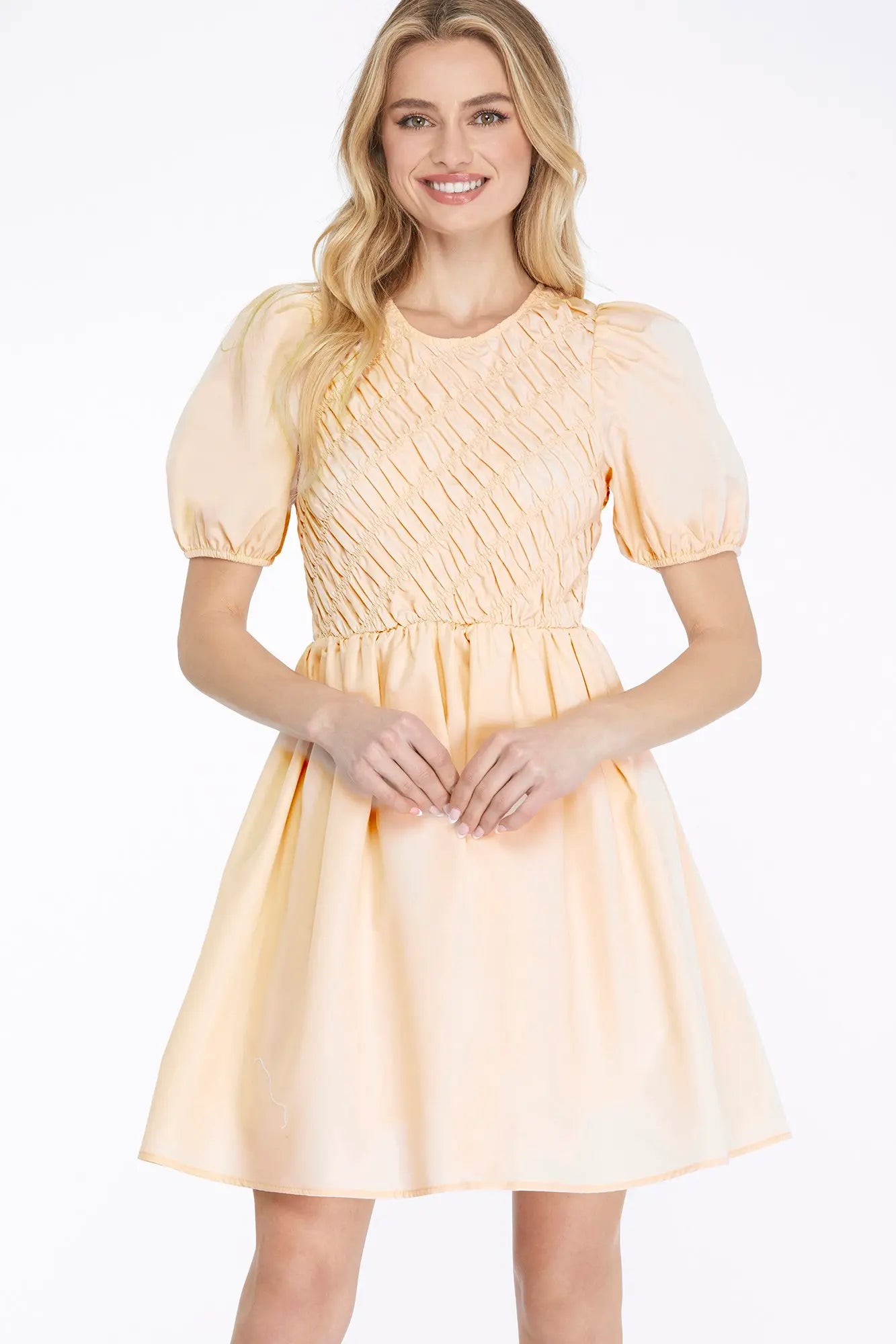 DAPHNE CREAM MINI DRESS