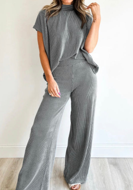 BECKHAM GREY PANT SET