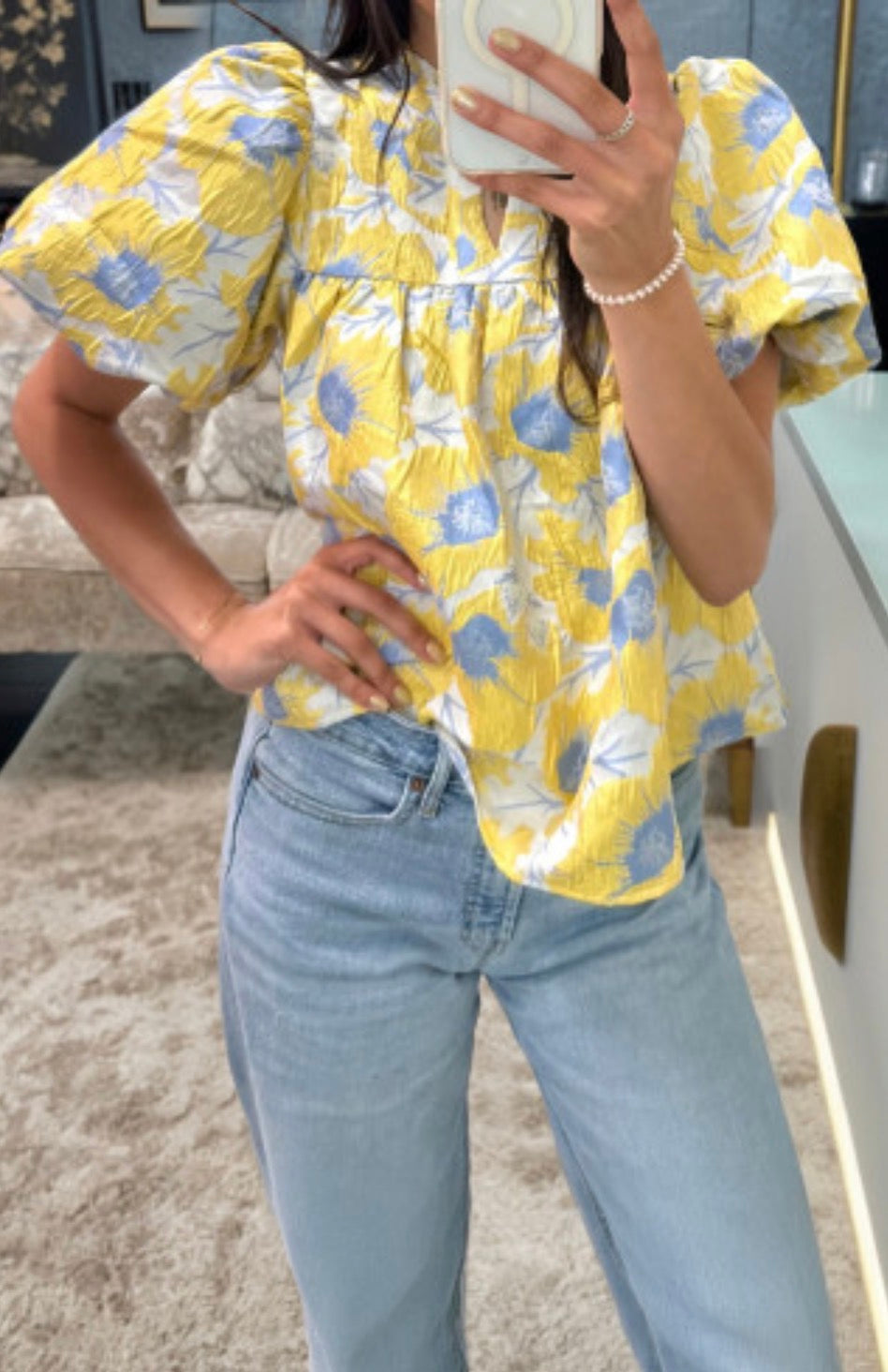 AINSLEY FLORAL BLOUSE