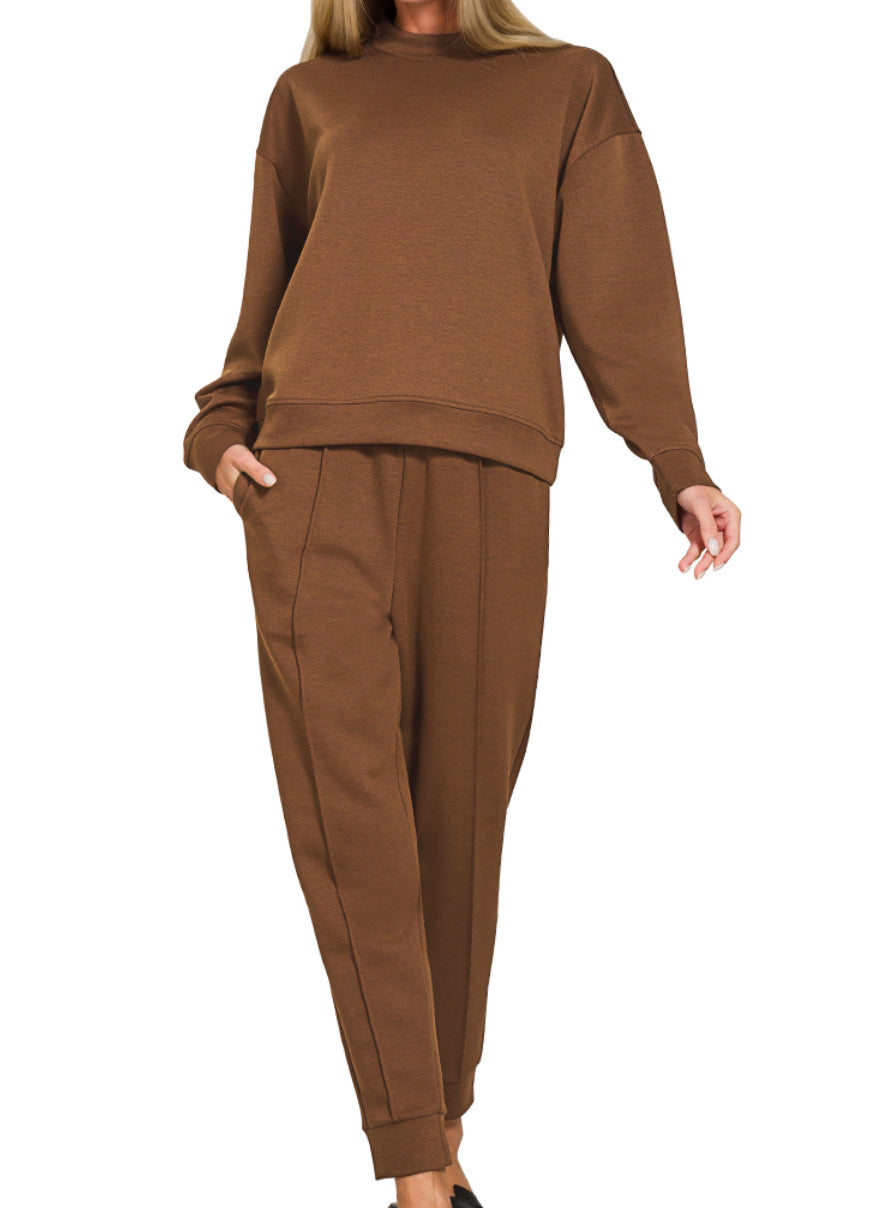 WILLA MOCK NECK JOGGER SET