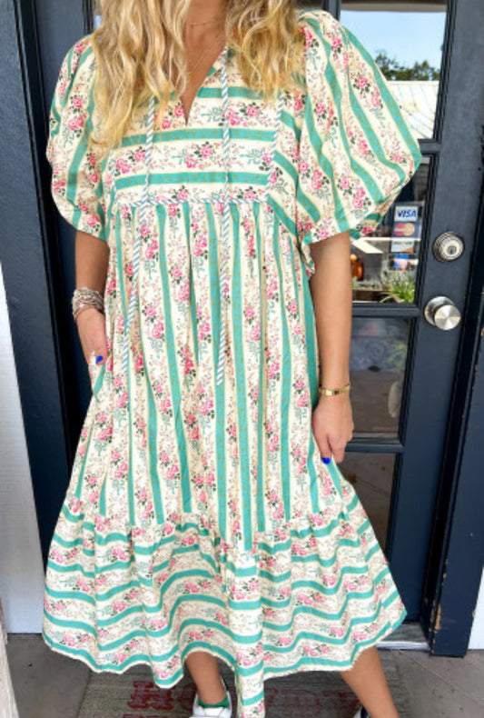 SPIN ME AROUND MIDI DRESS