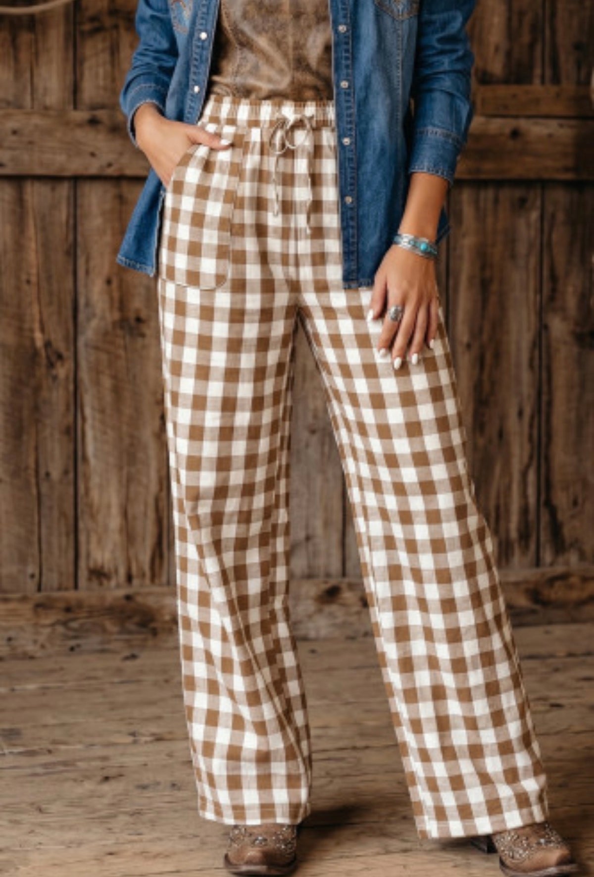 ASHER GINGHAM PANTS