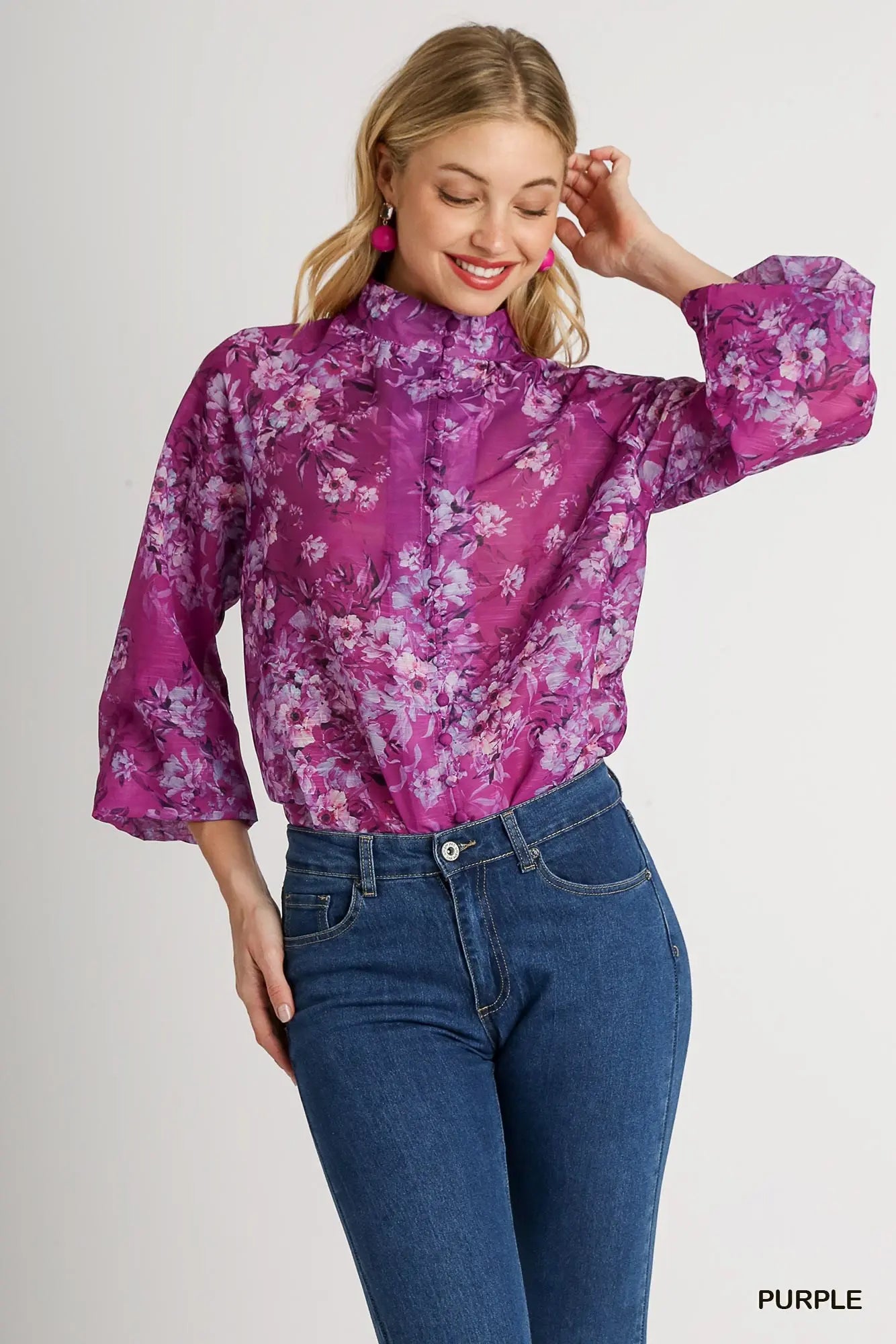 FRESH AIR FLORAL BLOUSE