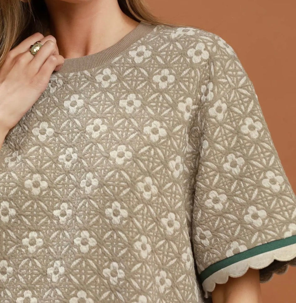 JASPER JACQUARD TOP