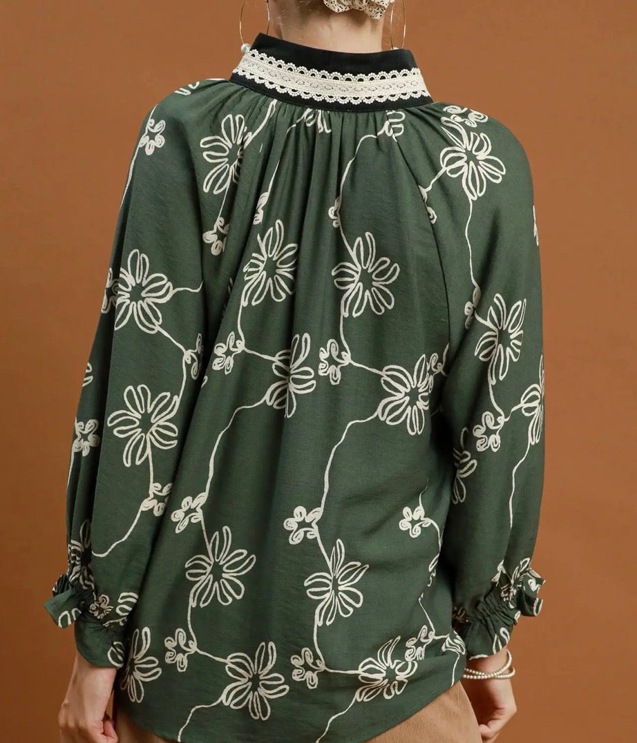 SADIE FLORAL TOP