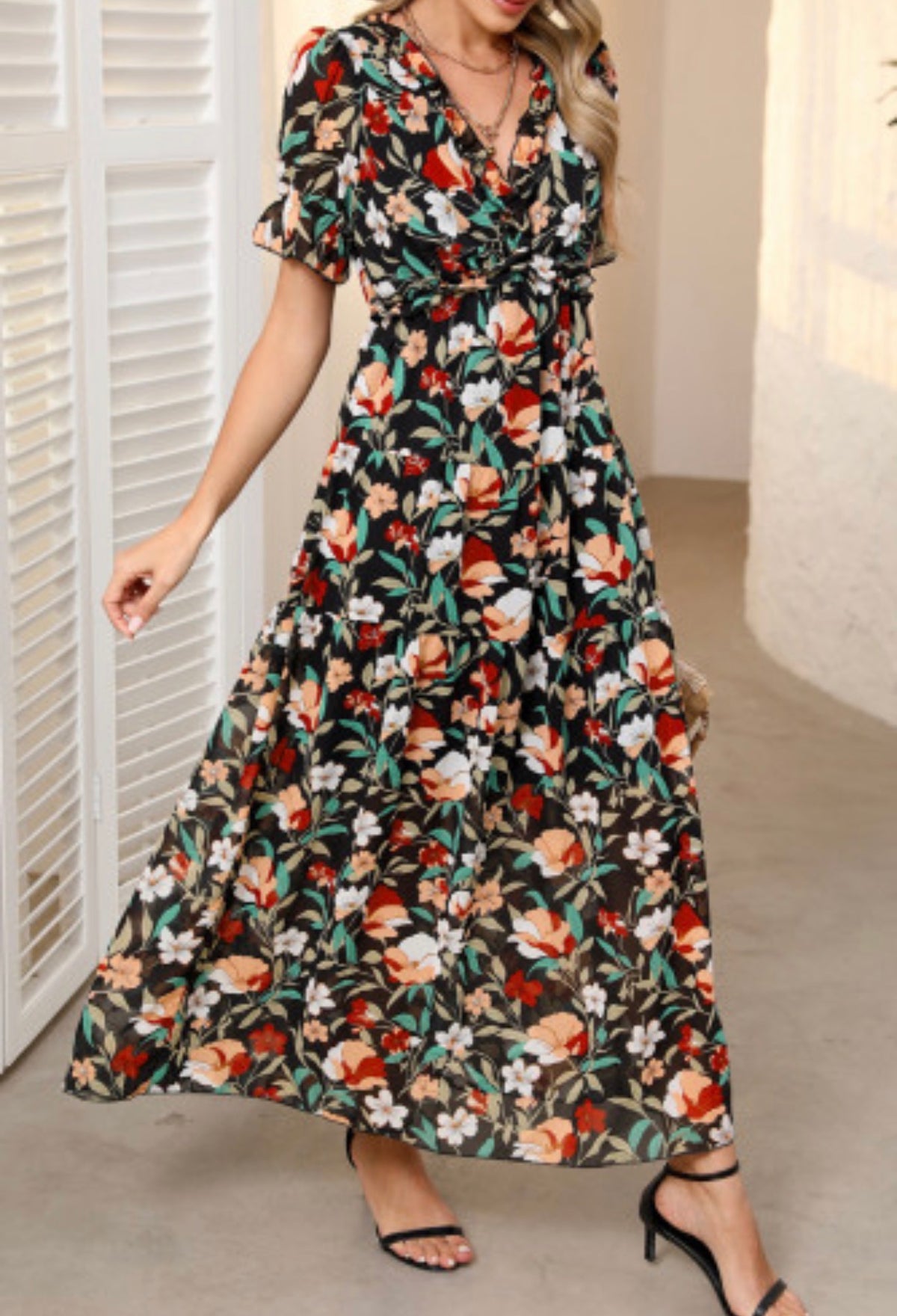 GOLDIE FLORAL MAXI DRESS