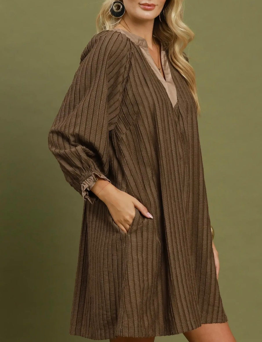 SURI CONTRAST MINI DRESS