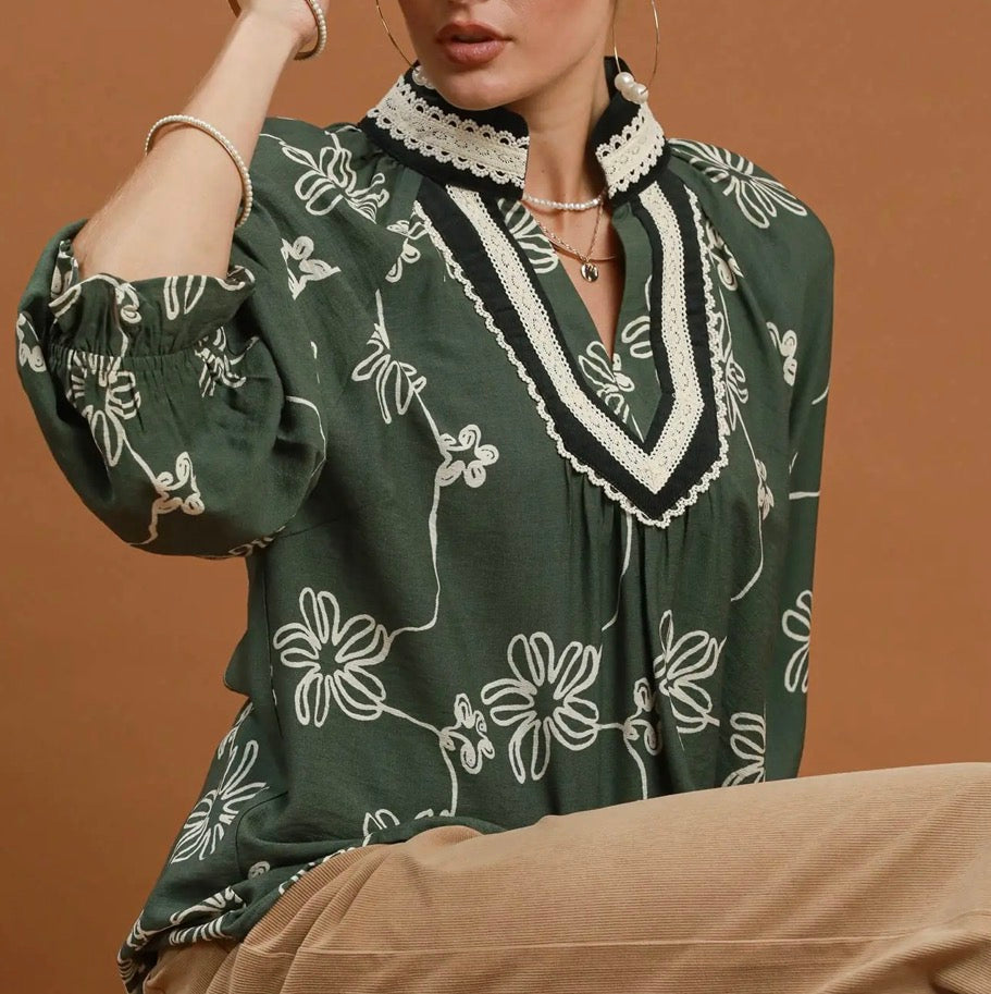 SADIE FLORAL TOP