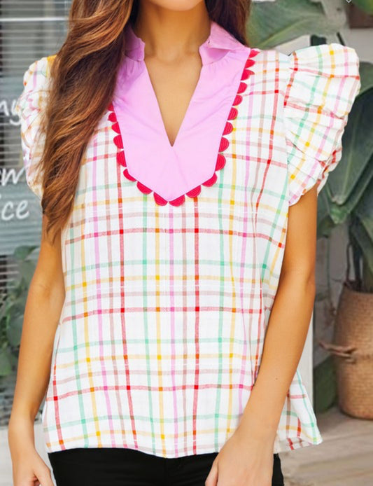 VENTURE OUT RUFFLE BLOUSE