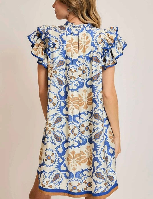 BAYSIDE BASH FLORAL MINI DRESS