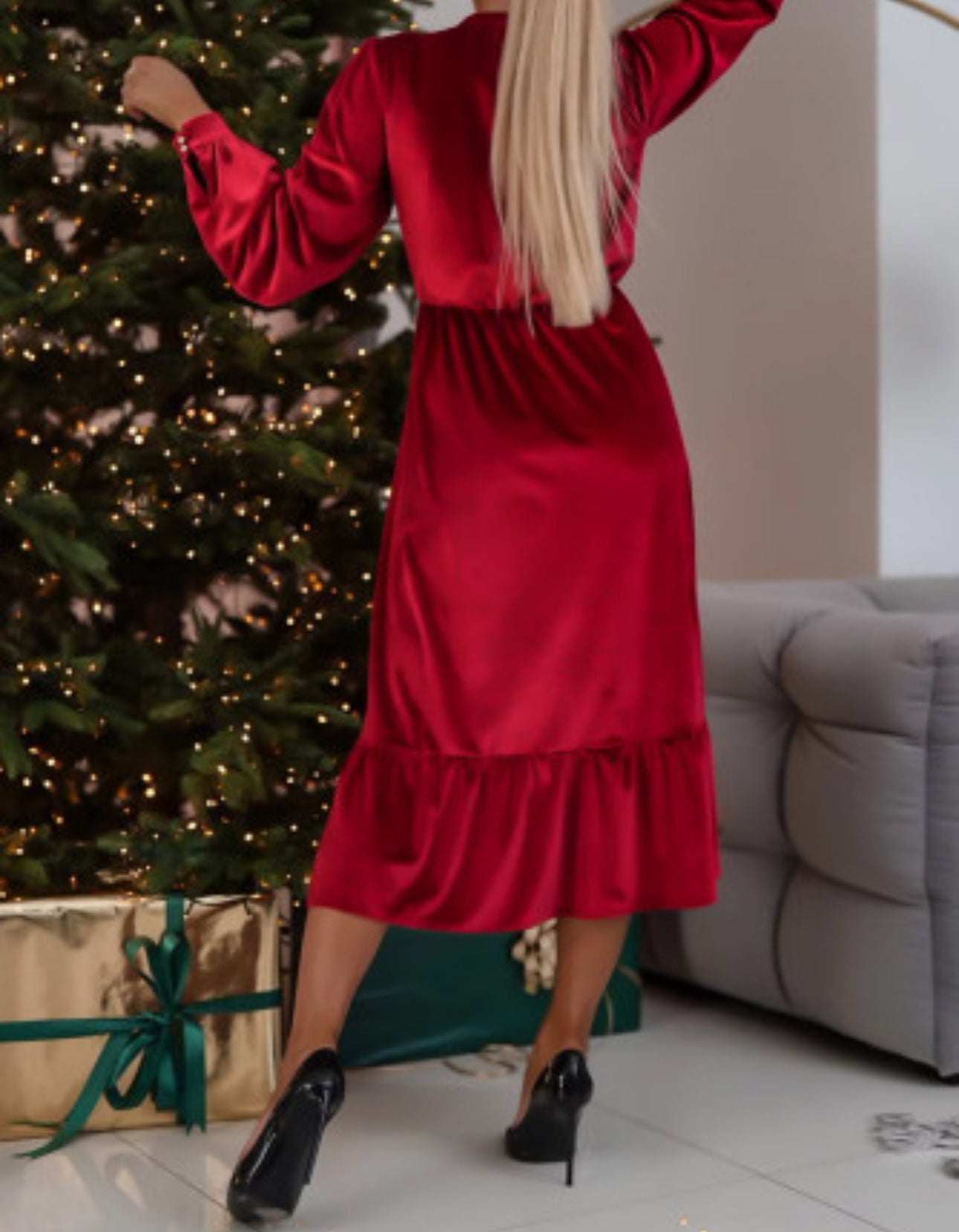 KINGSTON VELVET MIDI DRESS