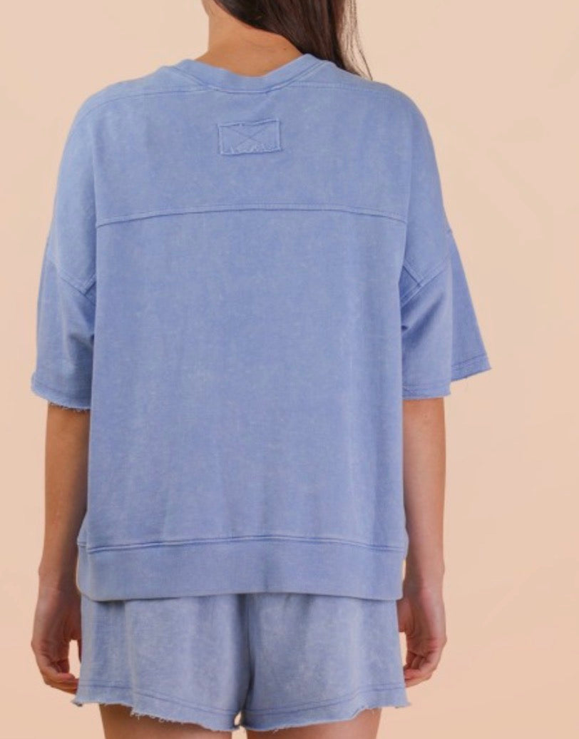 EVERYDAY EASE MINERAL WASHED SHORT SET