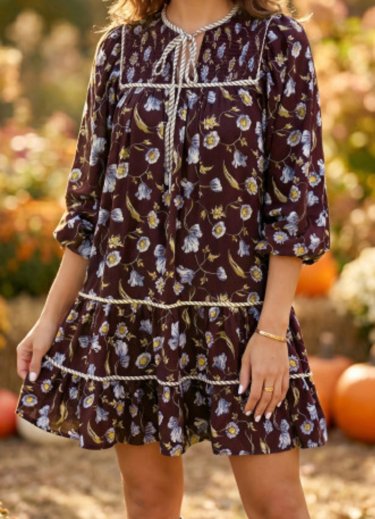 ANNE CATHERINE FLORAL DRESS