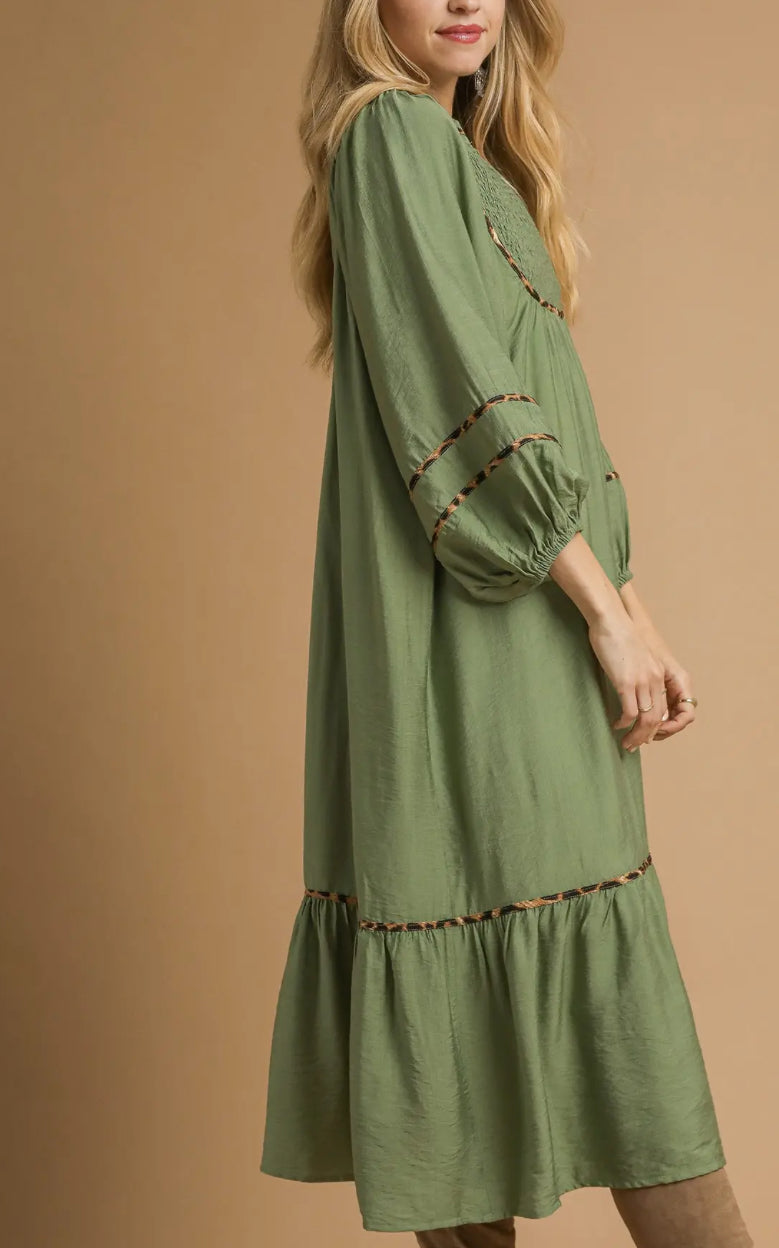 SHELLIE SAGE MAXI DRESS