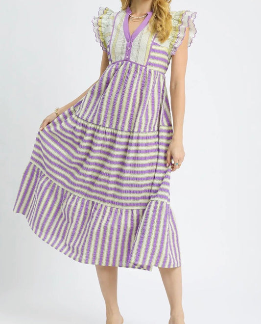 THROUGH THE GRAPEVINE MIDI DRESS