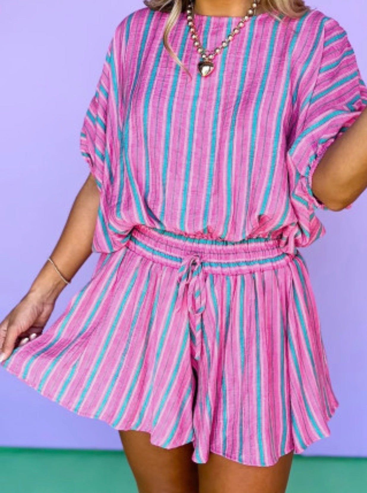 COTTON CANDY SHORT SET