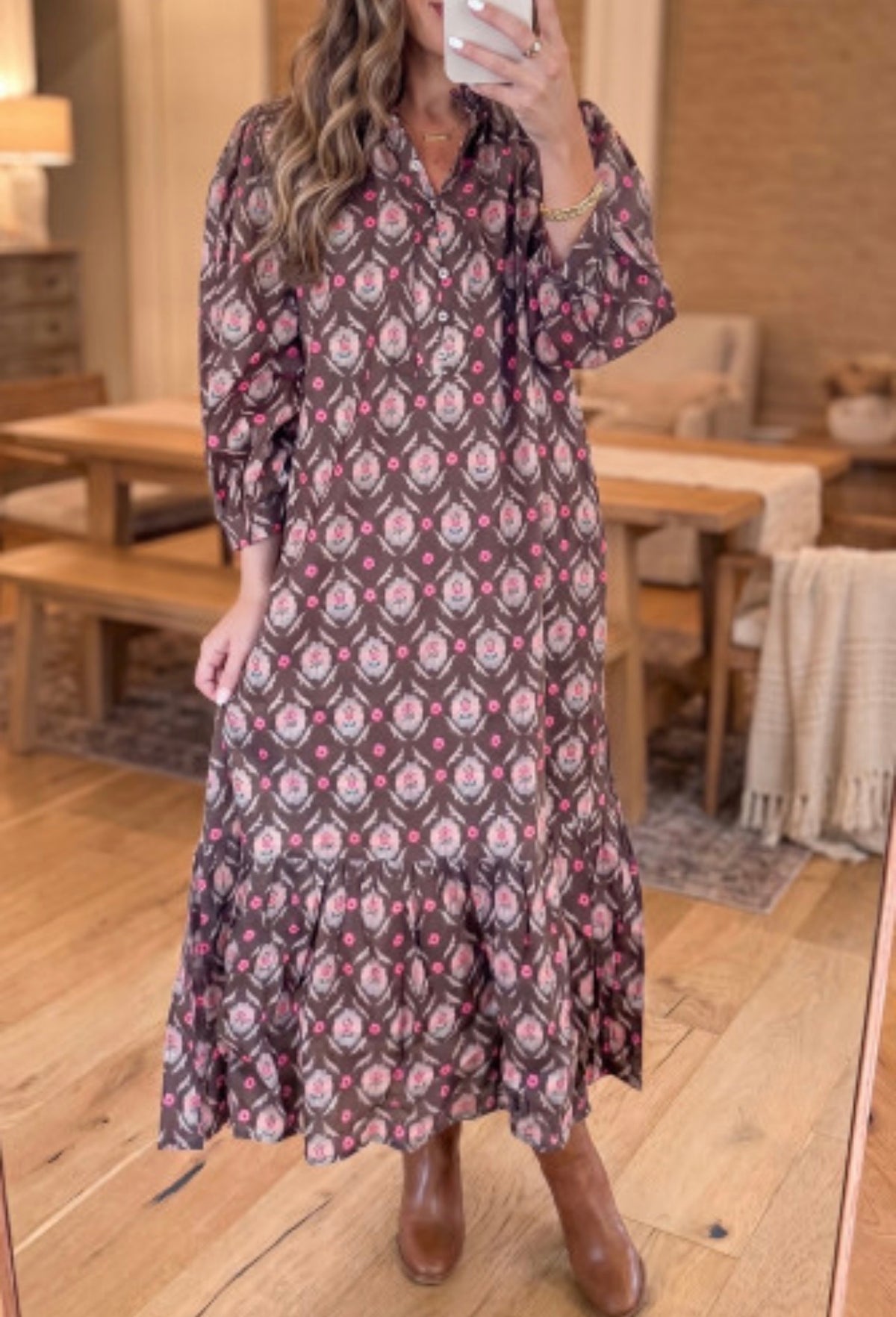 BLAZIE FLORAL MIDI DRESS