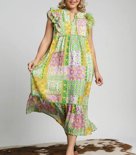 CURVY WOVEN TOGETHER DRESS