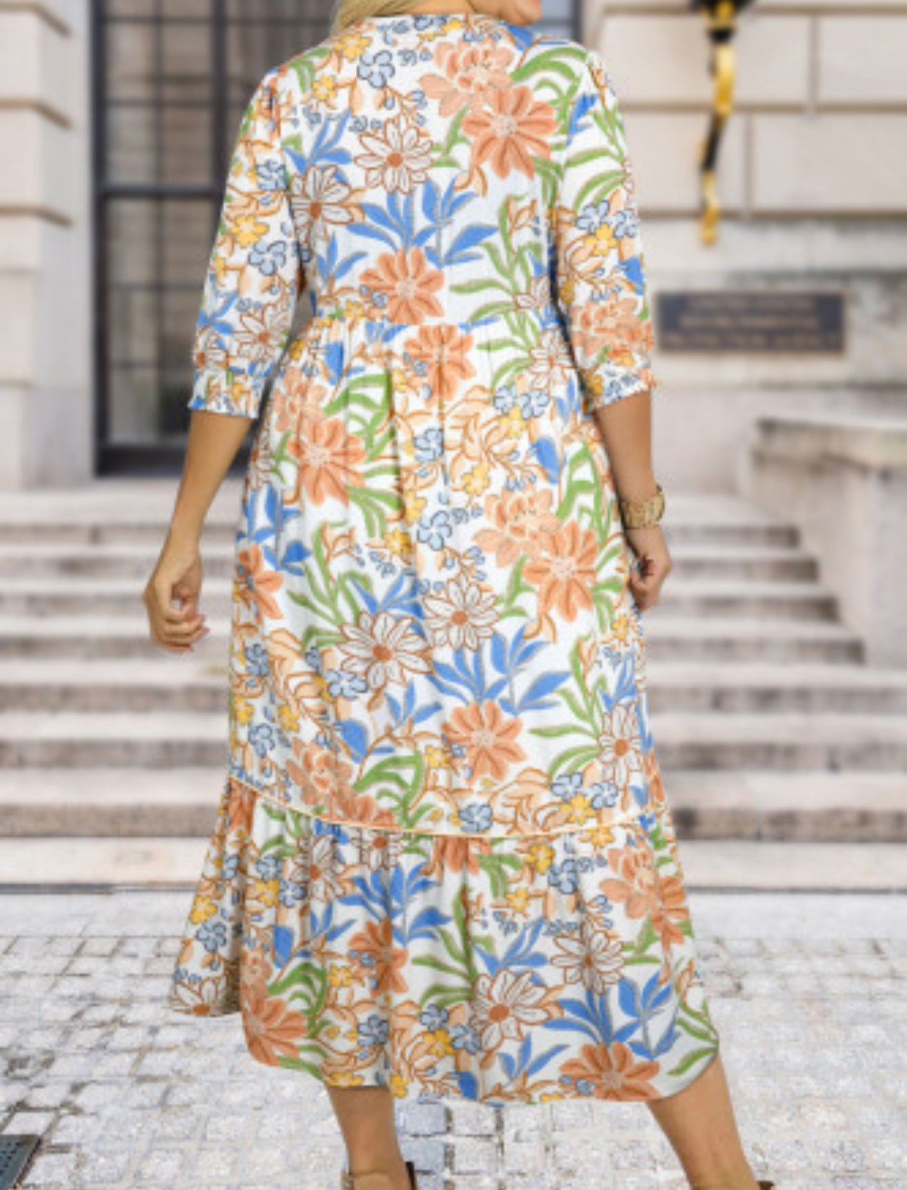 SPENCER FLORAL PLUS DRESS