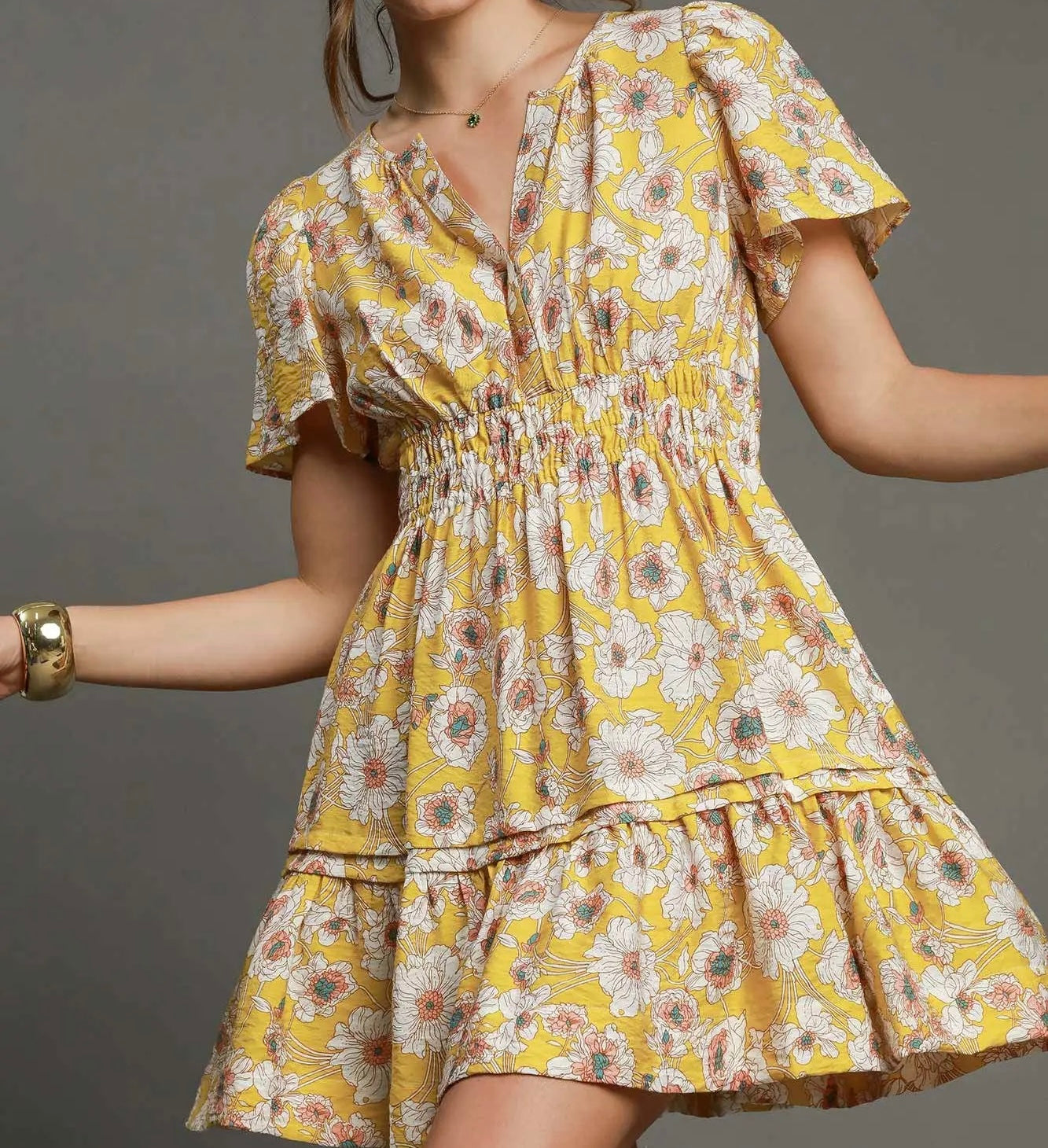 FRESH FLOWER MINI DRESS