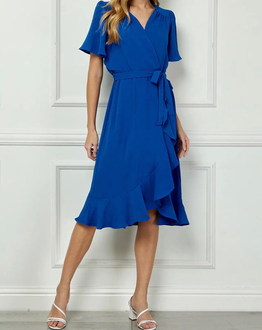 FALLON BLUE MIDI DRESS