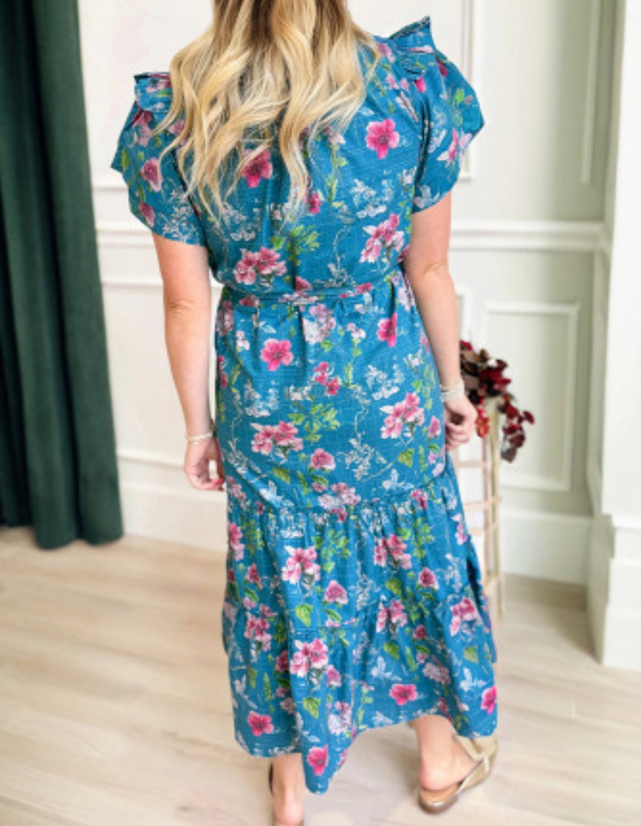 CARIBBEAN READY MIDI DRESS