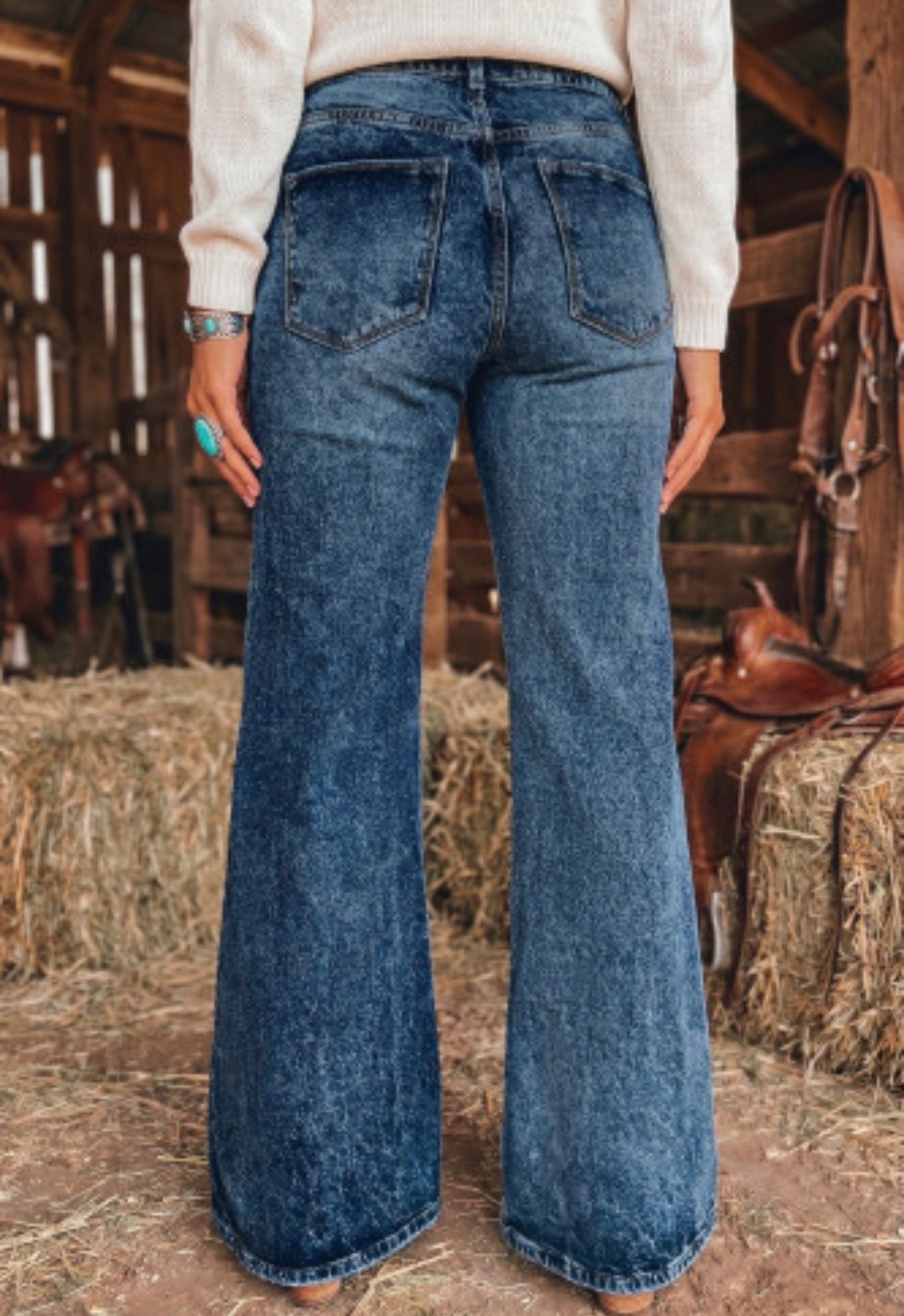 SAIL BLUE FLARE JEANS