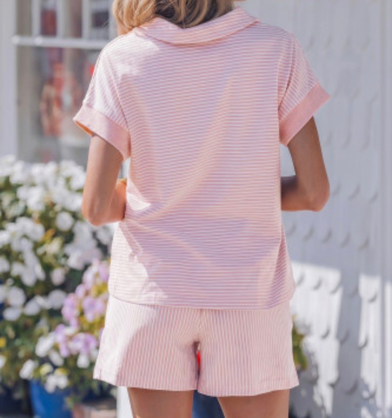 MABEL STRIPED SHORT SET
