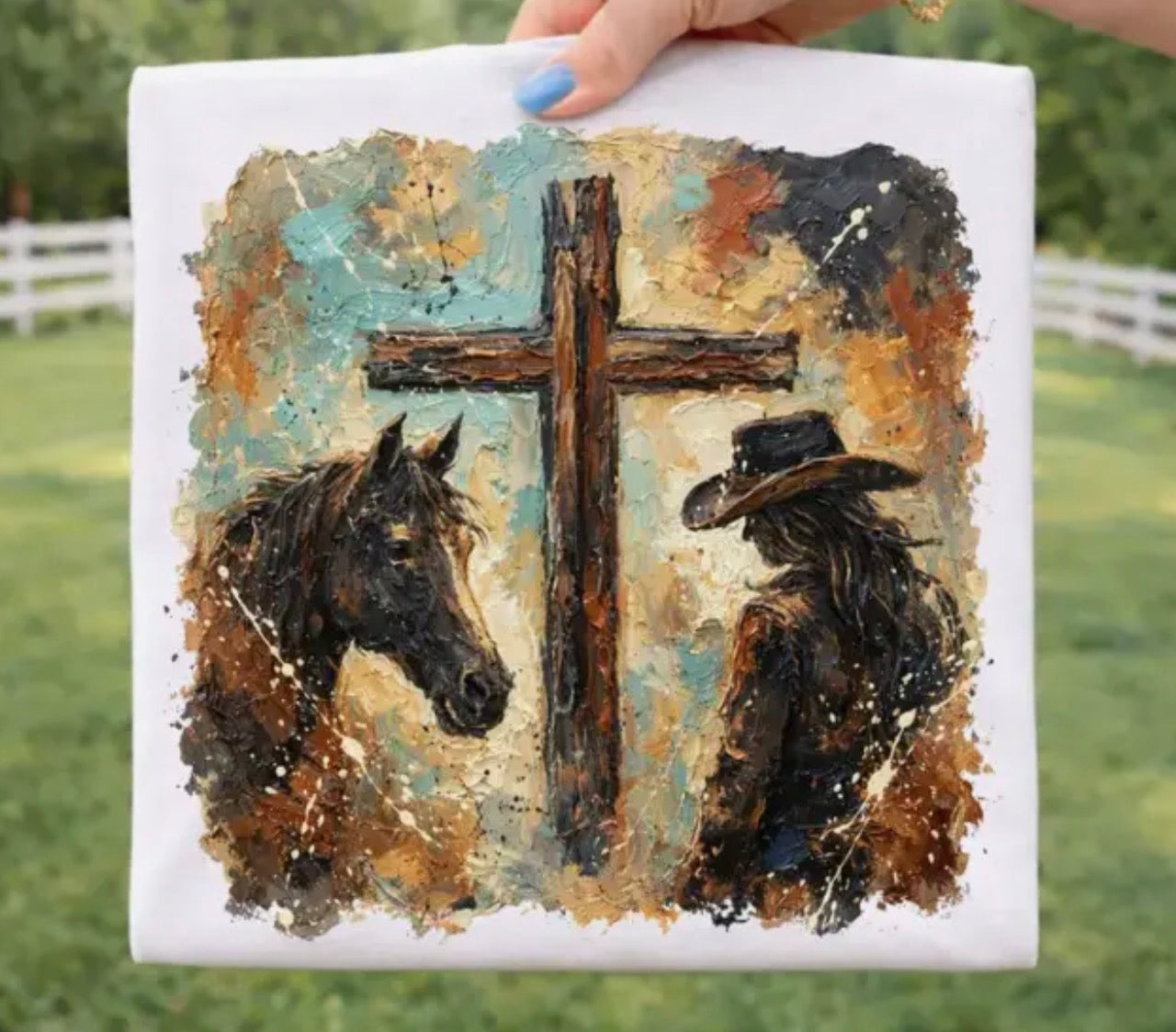 CROSS COWGIRL GRAPHIC TEE