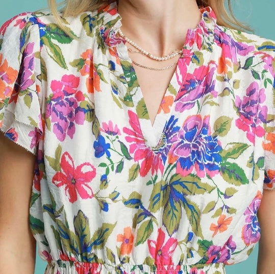 BLOSSOMS OF BELIEF MIDI DRESS