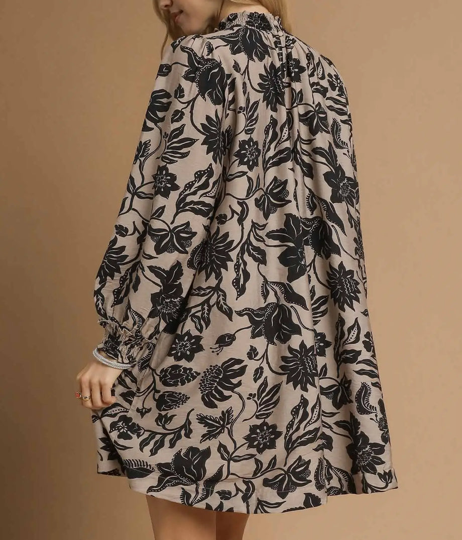 GILLI FLORAL MINI DRESS