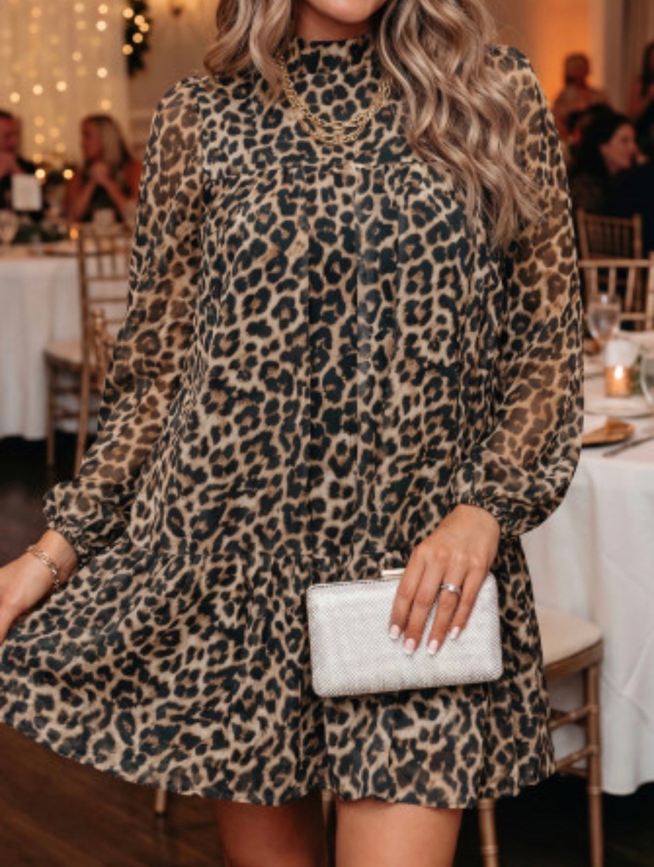 KENDRY LEOPARD MINI DRESS