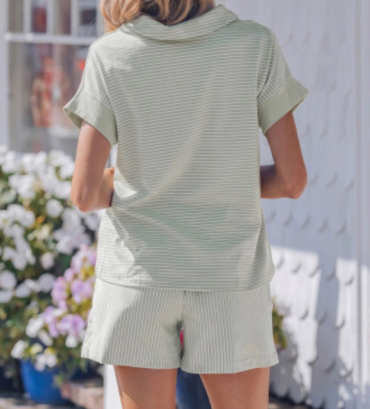 MABEL STRIPED SHORT SET