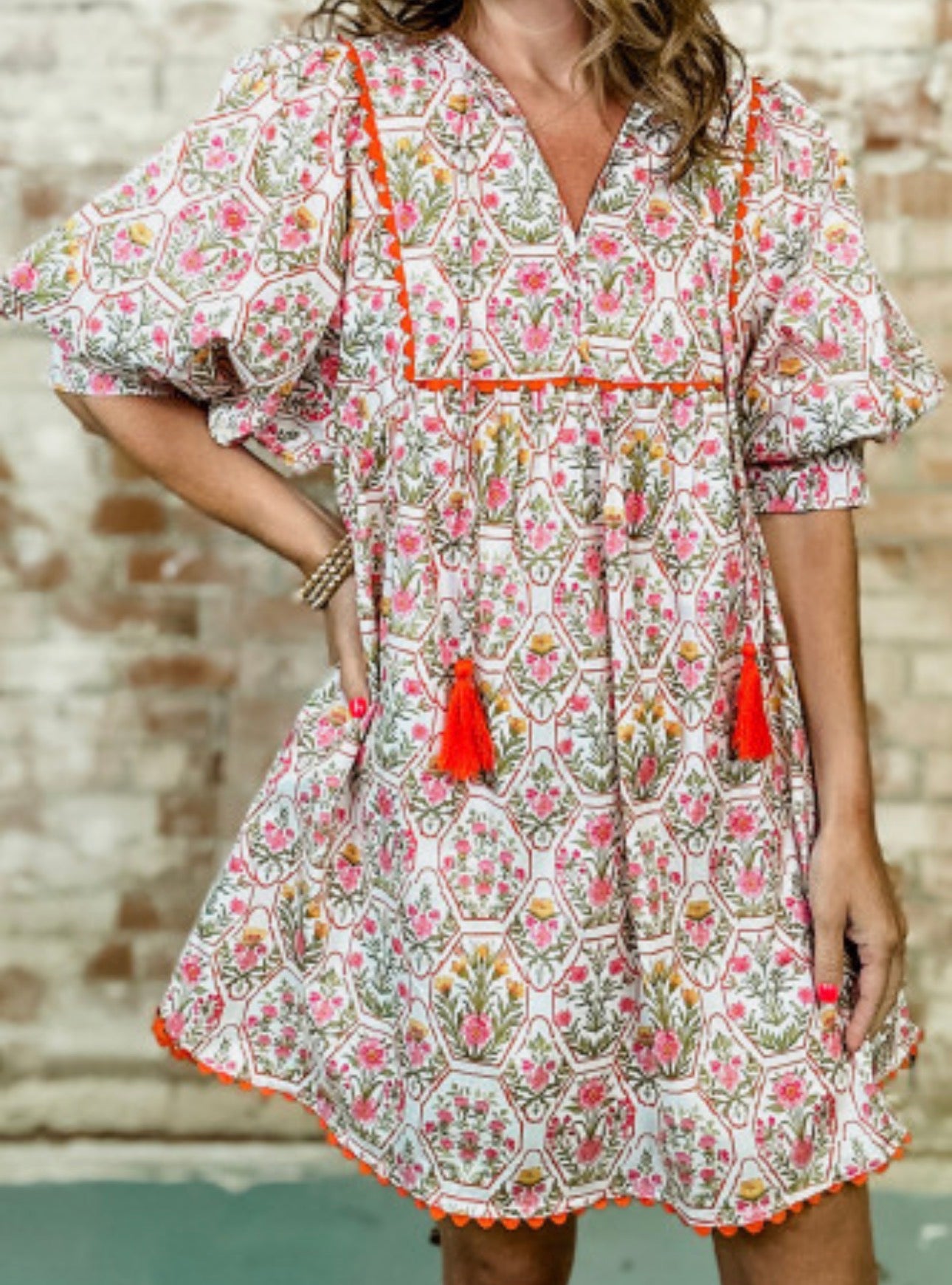 EMERIE FLORAL MINI DRESS