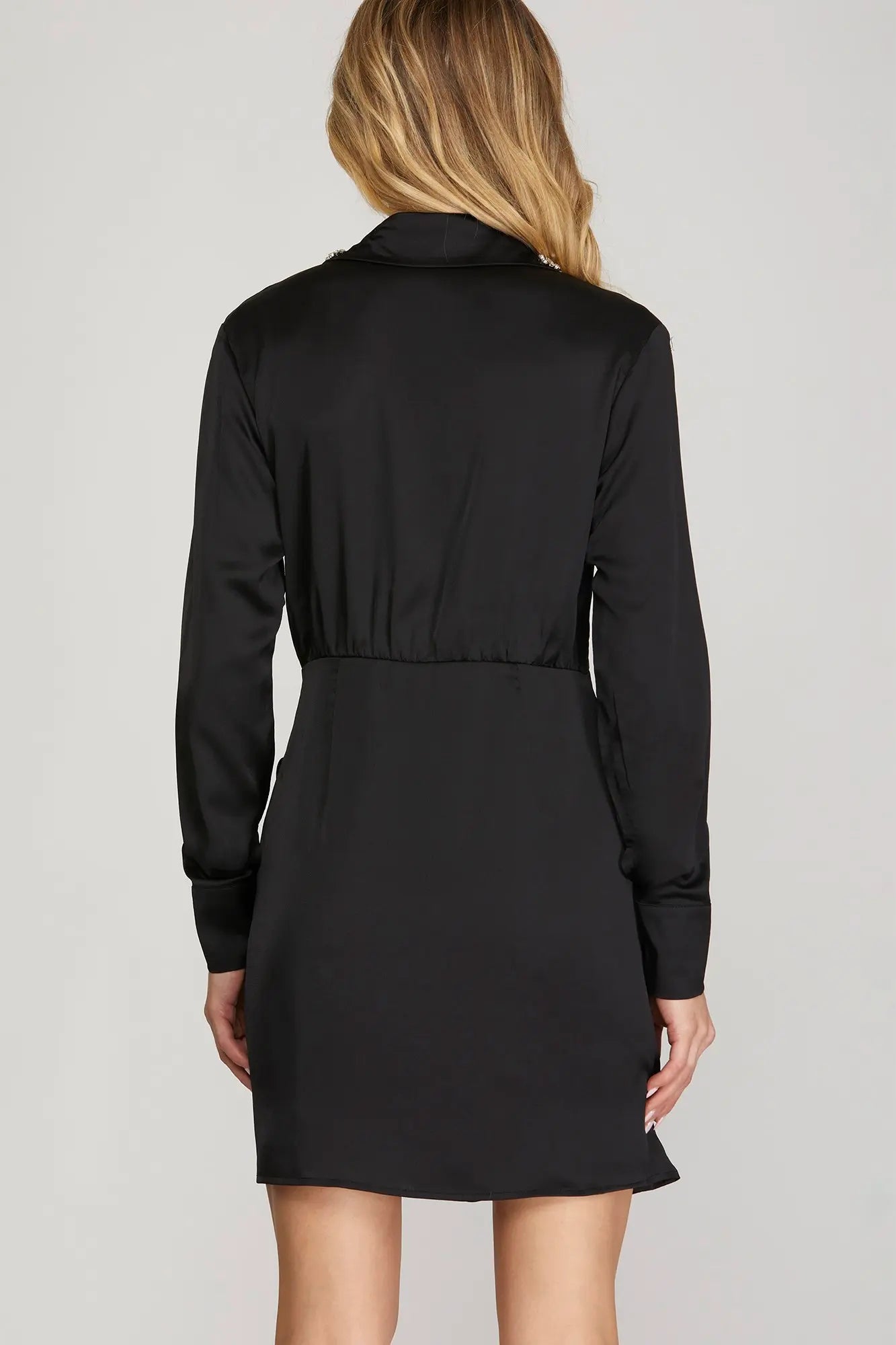 RHINESTONES FIRST BLACK DRESS