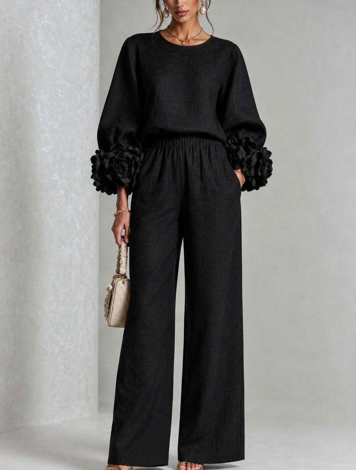GIOVANI BLACK PANT SET