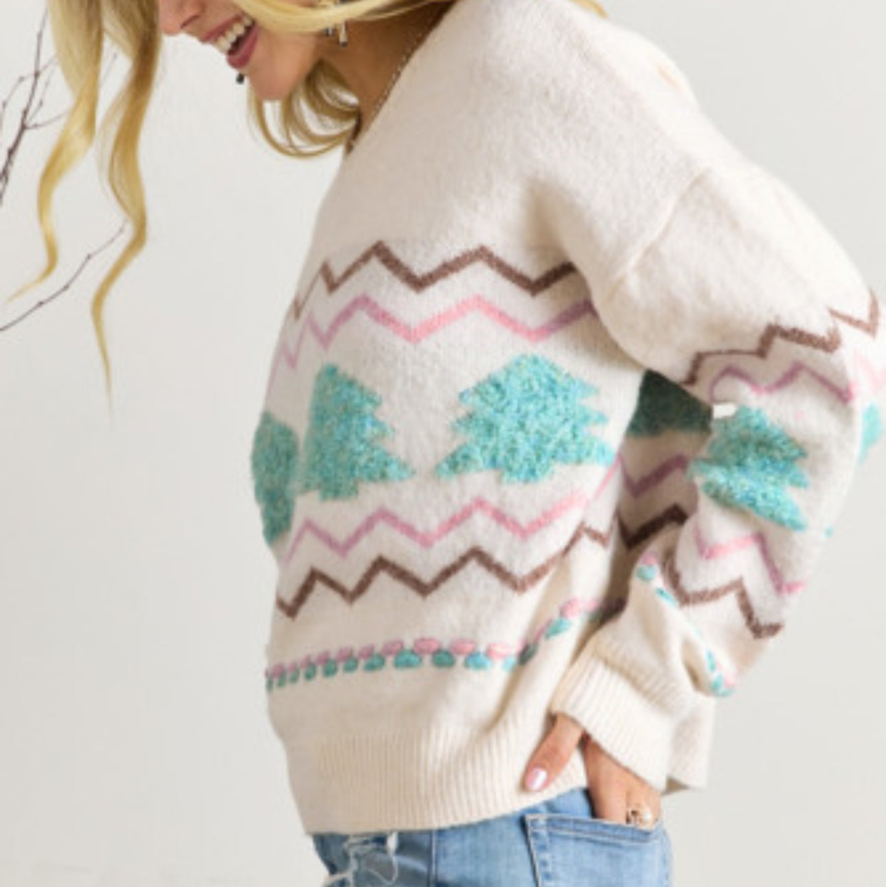 TIME AT THE TREE FARM SWEATER