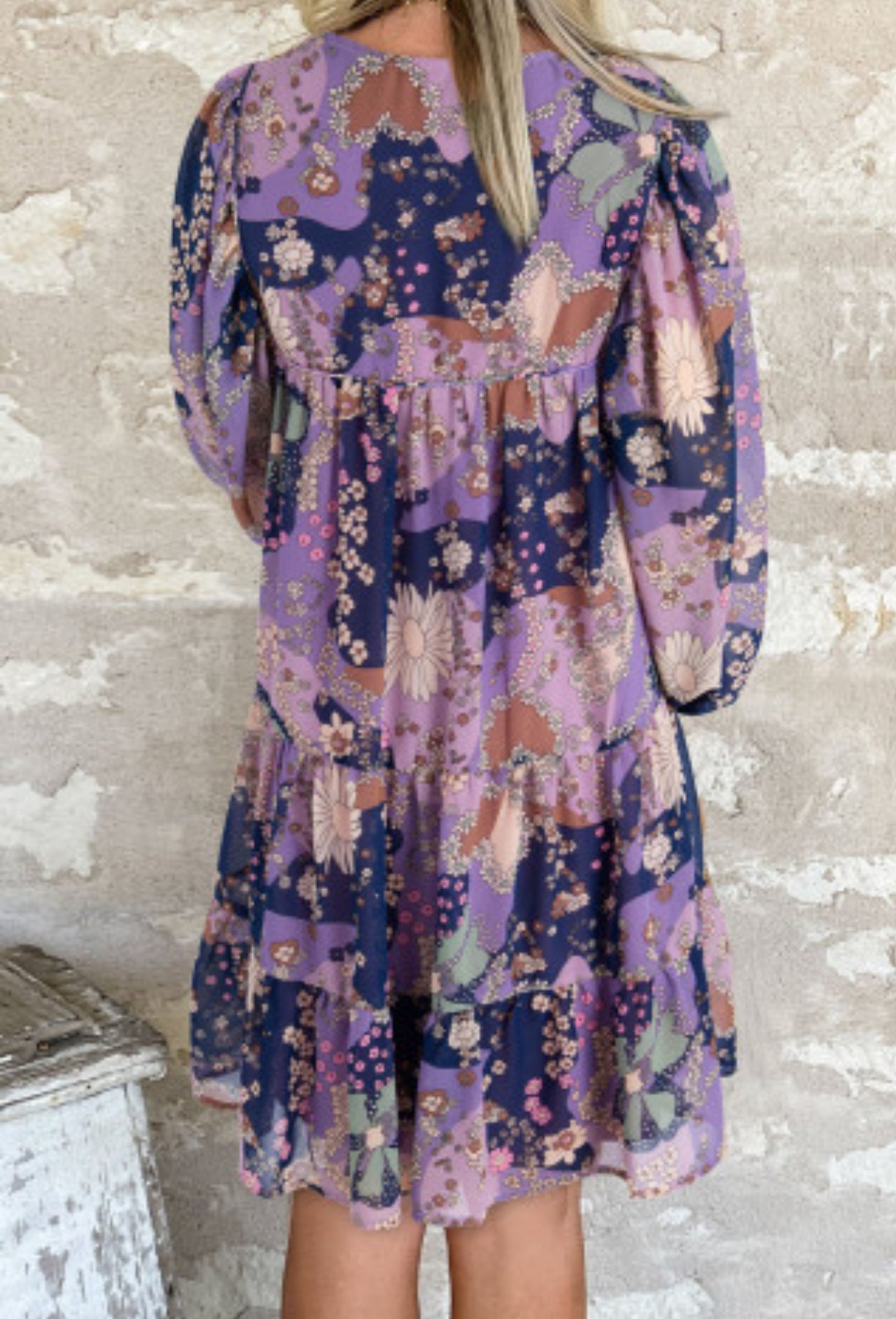 VINTAGE FLORAL DAISY DRESS