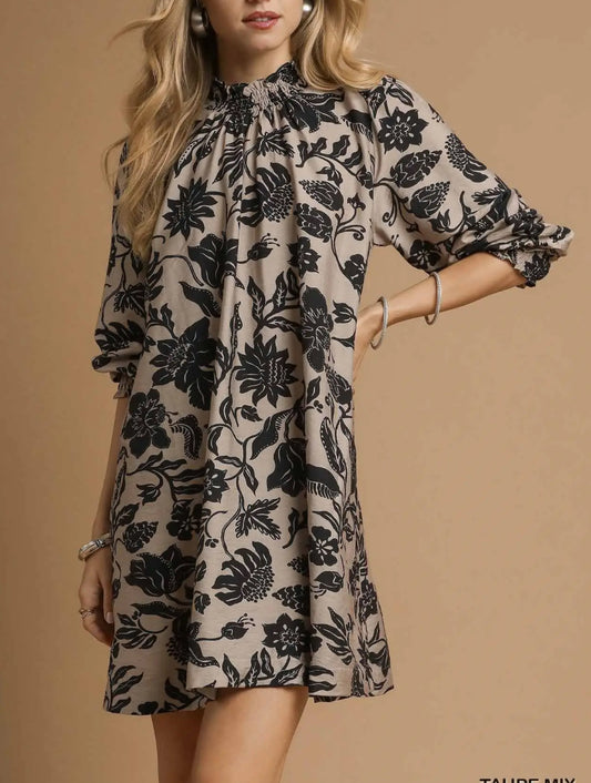 GILLI FLORAL MINI DRESS
