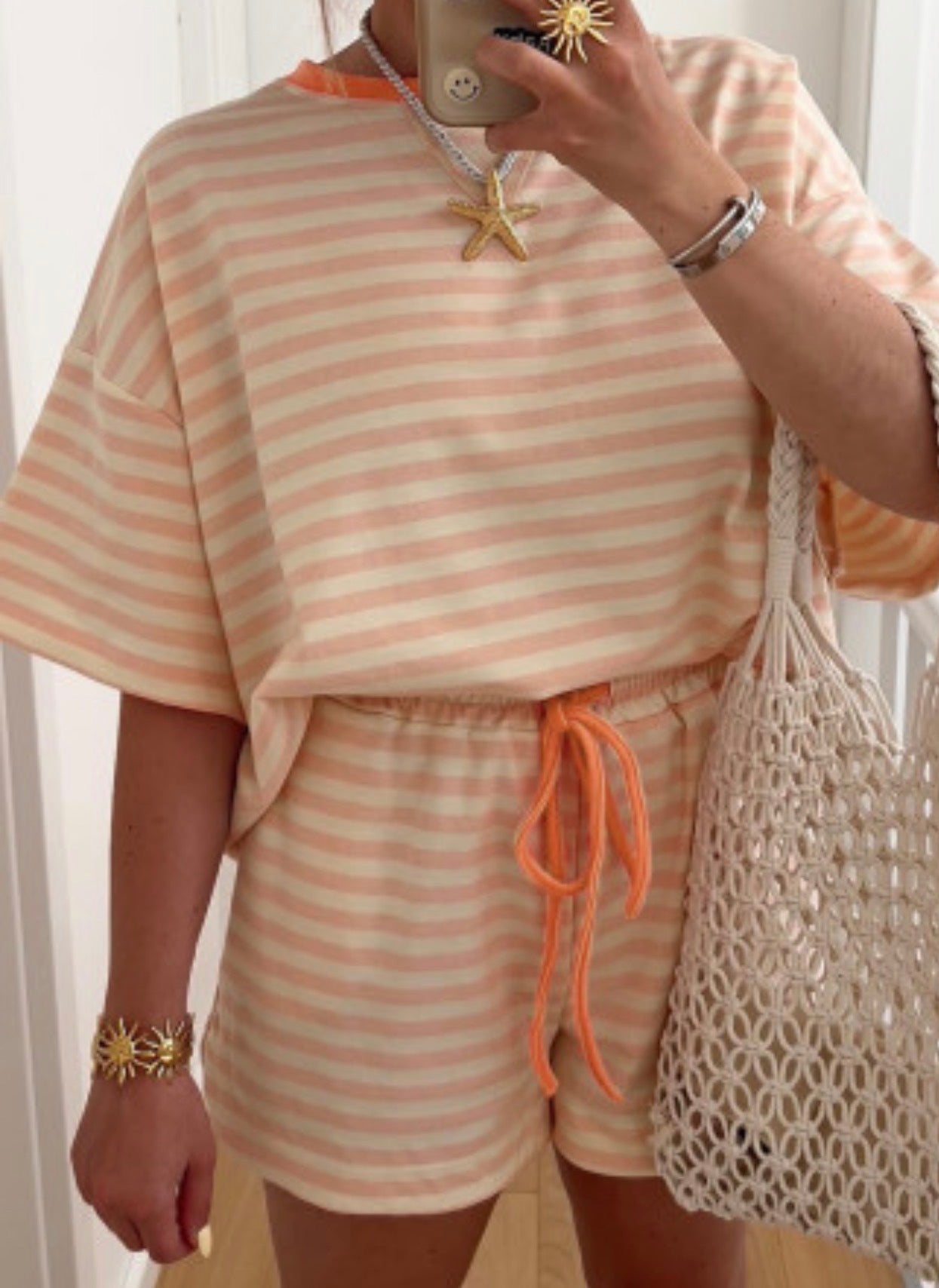 KANYON STRIPED SHORT SET