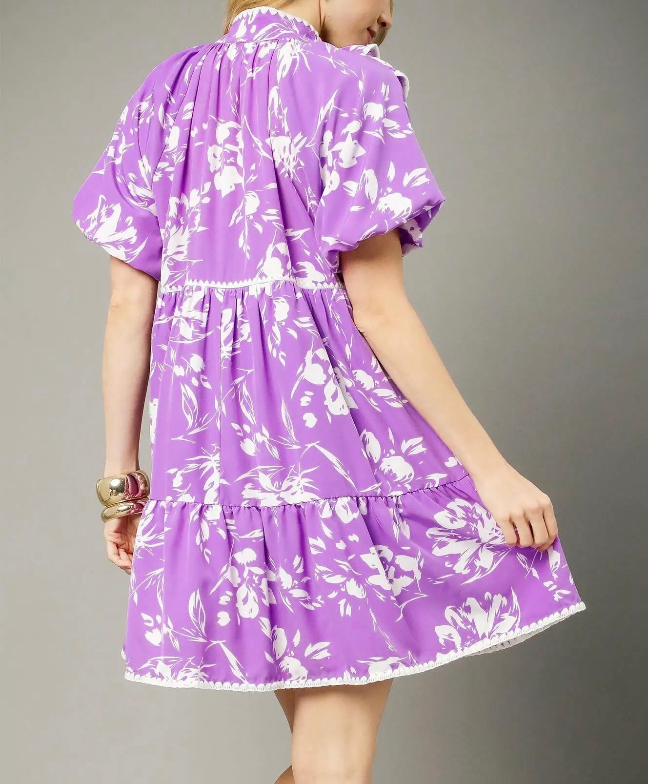 LILY LILAC BABYDOLL DRESS