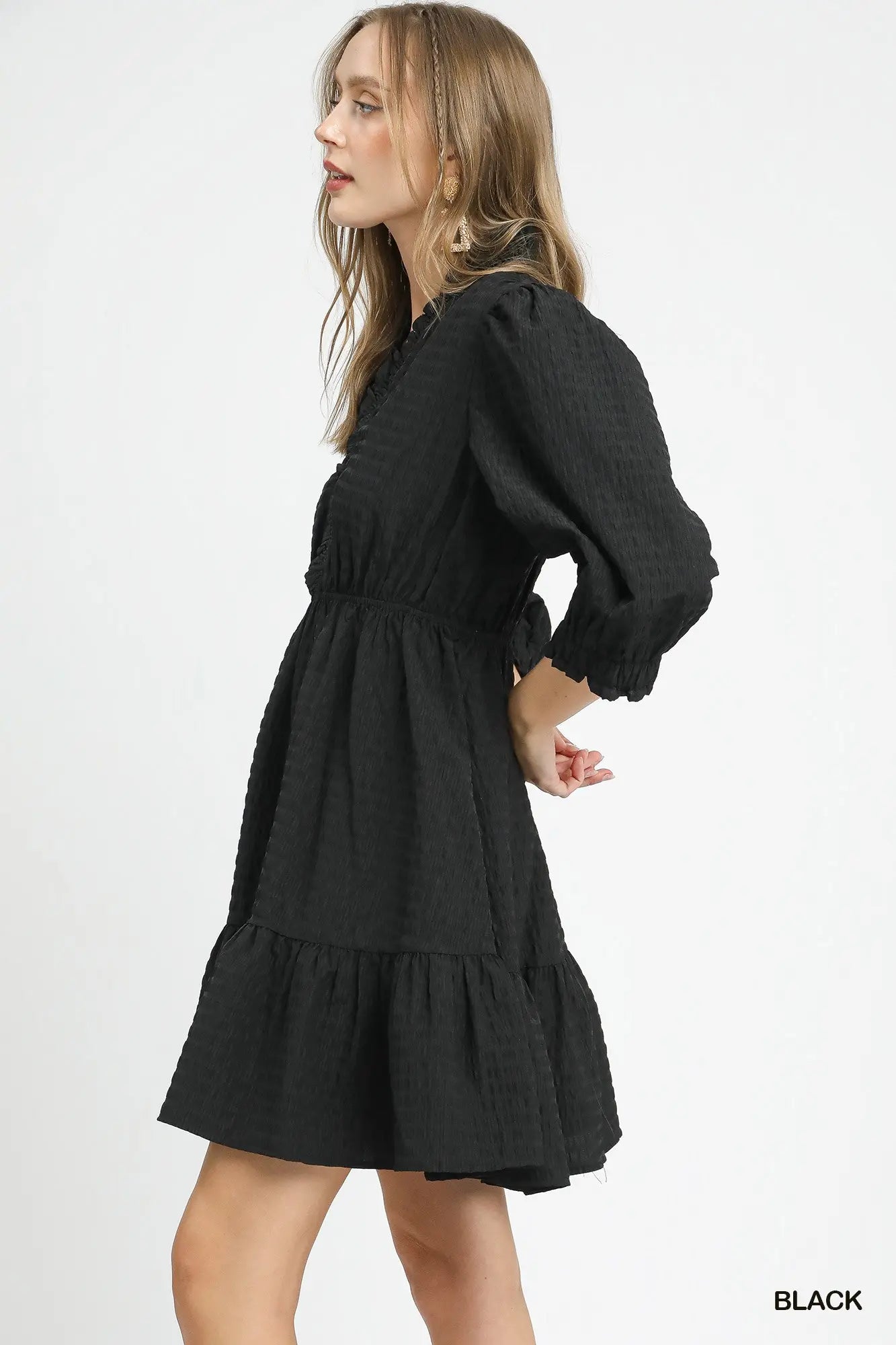 SABRINA BLACK MINI DRESS