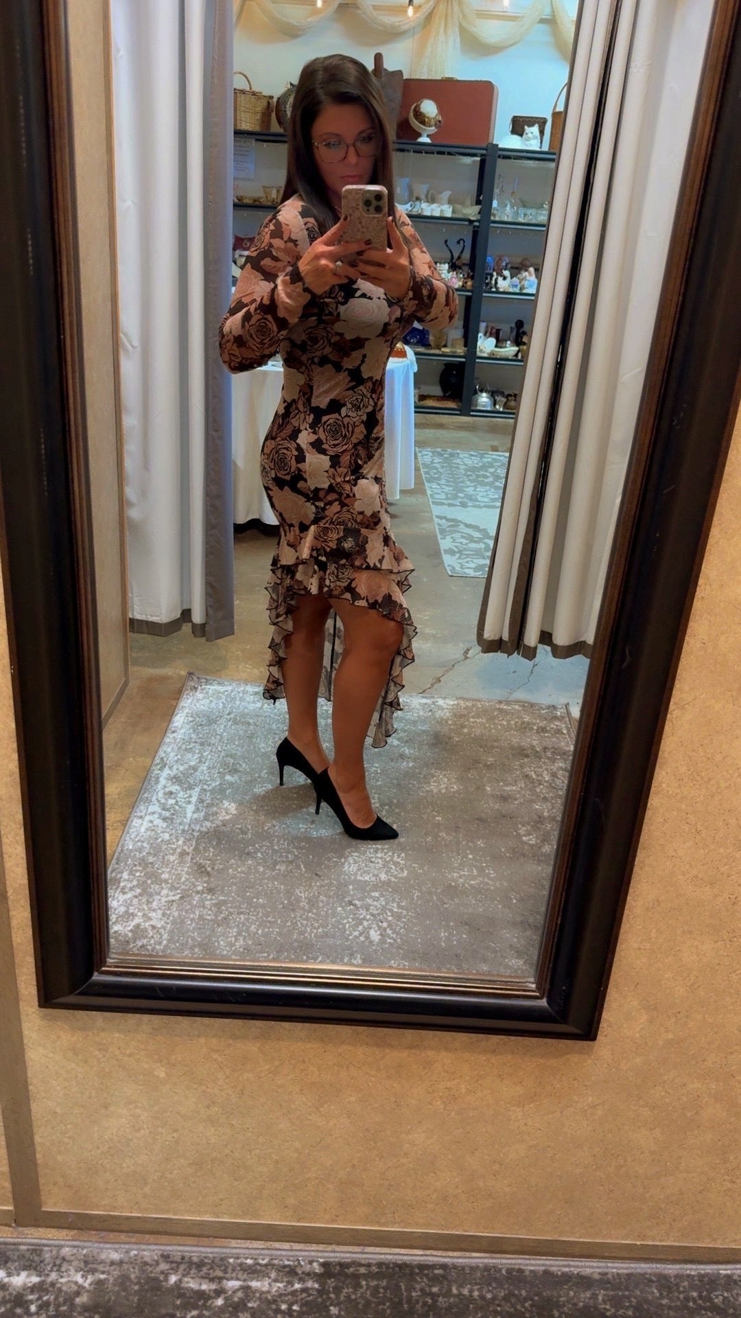 ARIEL FLORAL FALL MAXI DRESS