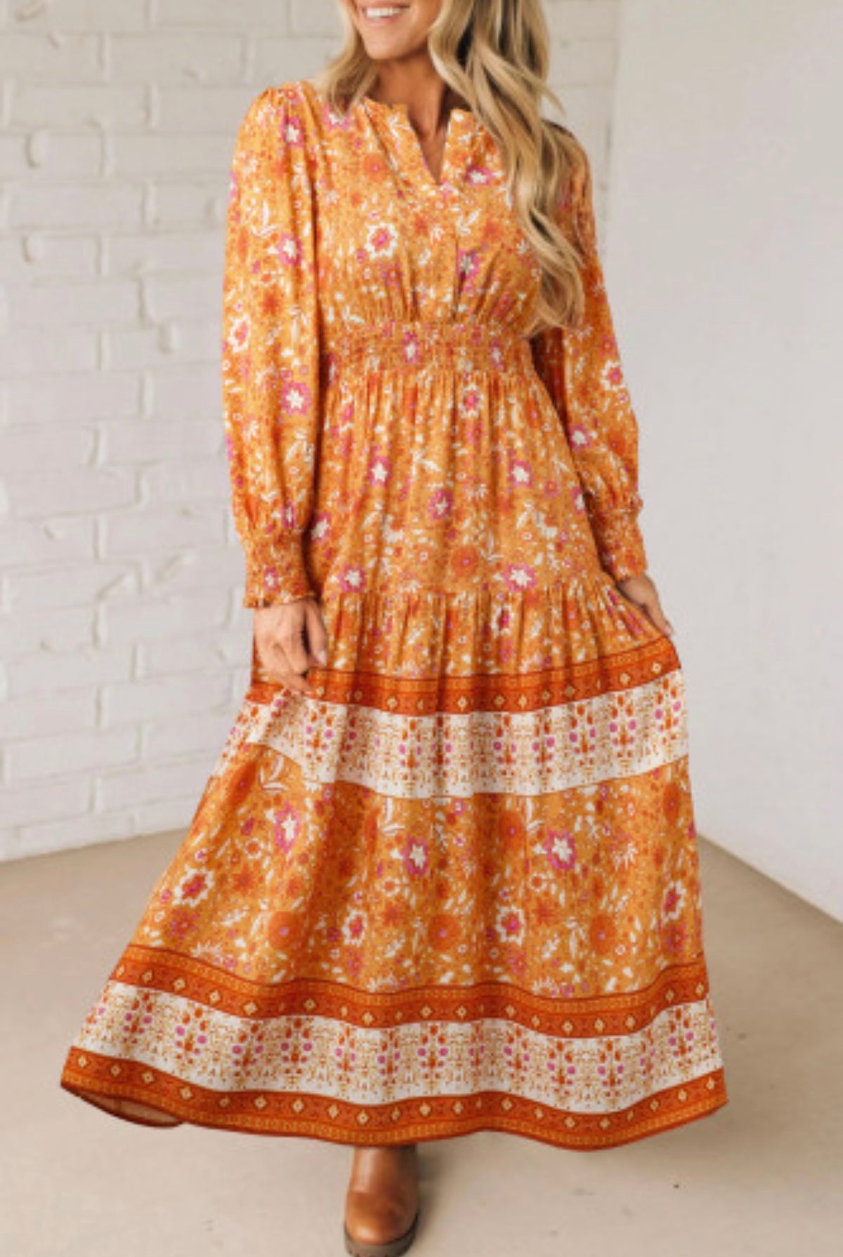 SWEET SPOT ORANGE MAXI DRESS