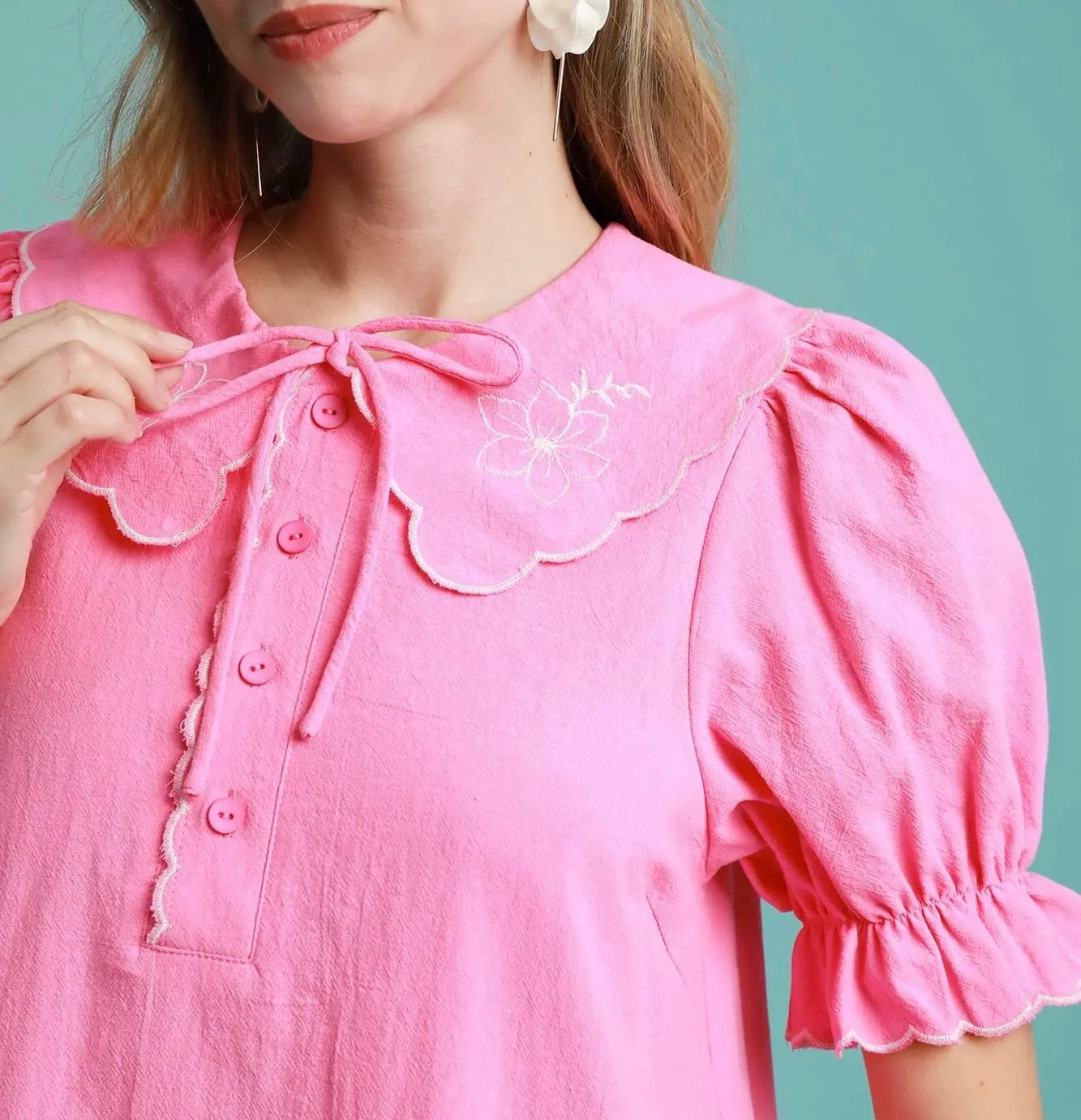 SARA KATE COLLAR MINI DRESS