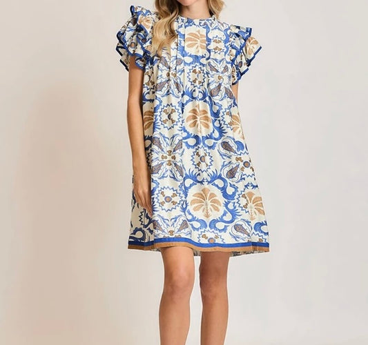 BAYSIDE BASH FLORAL MINI DRESS