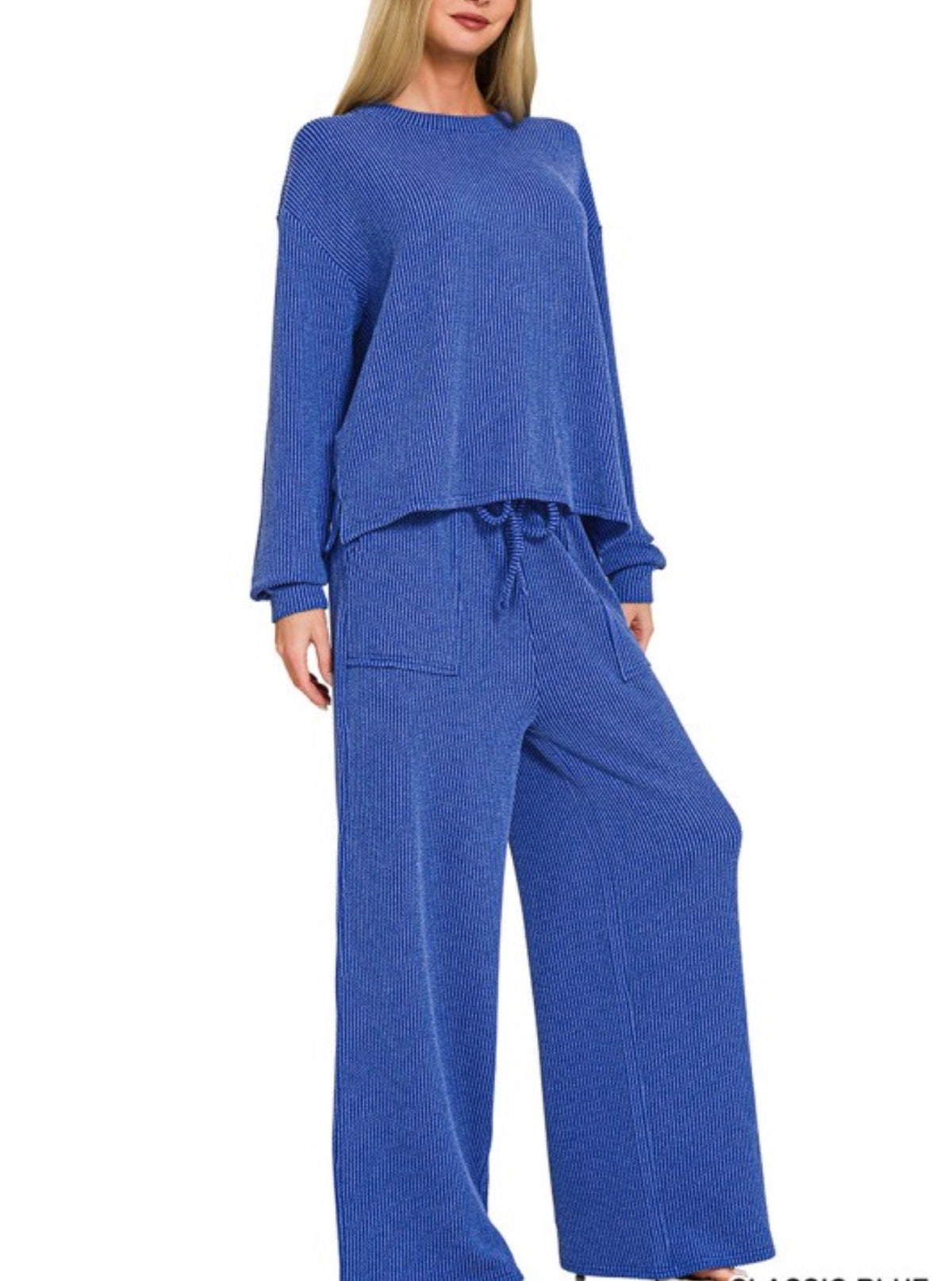 TAKE FIVE RIBBED PANT SET
