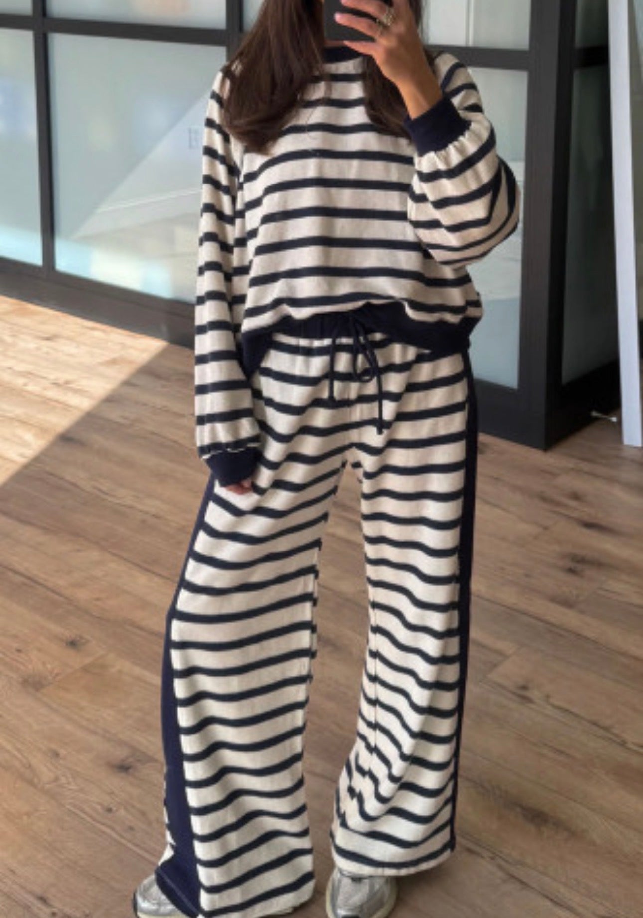 LANE STRIPED PANT SET