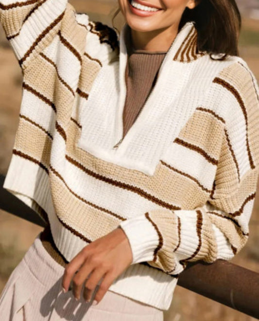 BRADY STRIPED SWEATER